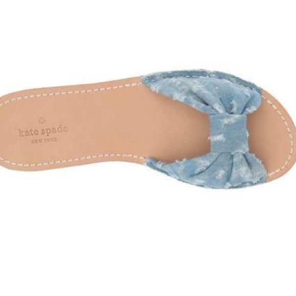 Kate spade denim slides size 9 new sandals - Picture 5 of 7